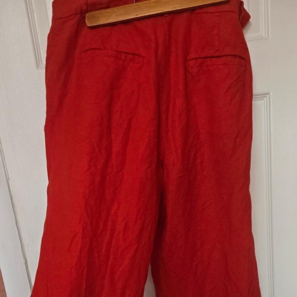 Linen Loft red trousers pants Womens